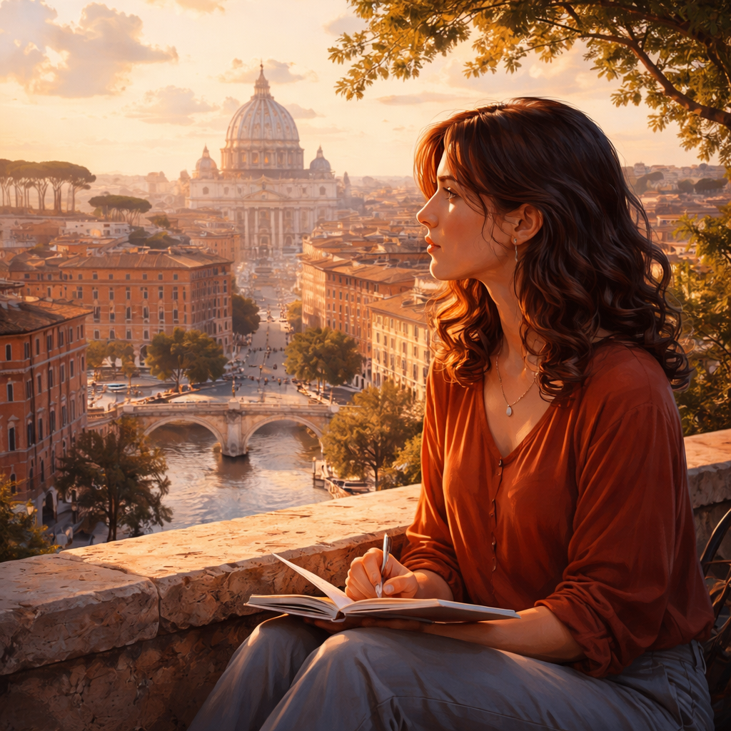 Illustration d'une Nouvelle à Rome sur la blessure d’être élevé par un narcissique et sa guérison par l’Amana et la Sulhie, entre limites, dignité et liberté.