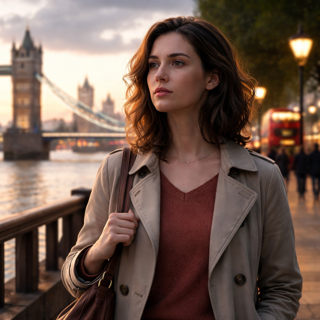 Illustration d'une Nouvelle littéraire à Londres en 2025, où une femme guérit la blessure d’être traitée comme une propriété grâce à l’Amana et la Sulhie, et retrouve dignité et liberté.