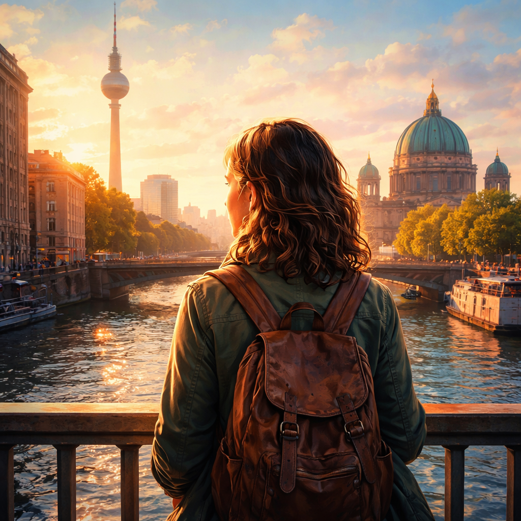 Illustration d'une Nouvelle percutante à Berlin dans les années 2000 : enfance nomade, peur de l’ancrage, et guérison par l’Amana et la Sulhie, pas à pas.