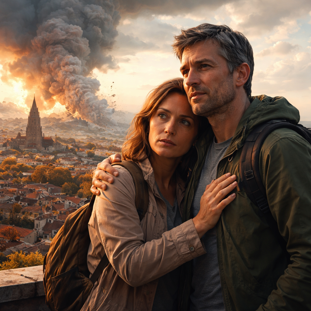 Illustration d'une Nouvelle littéraire située à Toulouse, explorant la peur des catastrophes et la guérison intérieure par la responsabilité, la lucidité et la réconciliation intime.