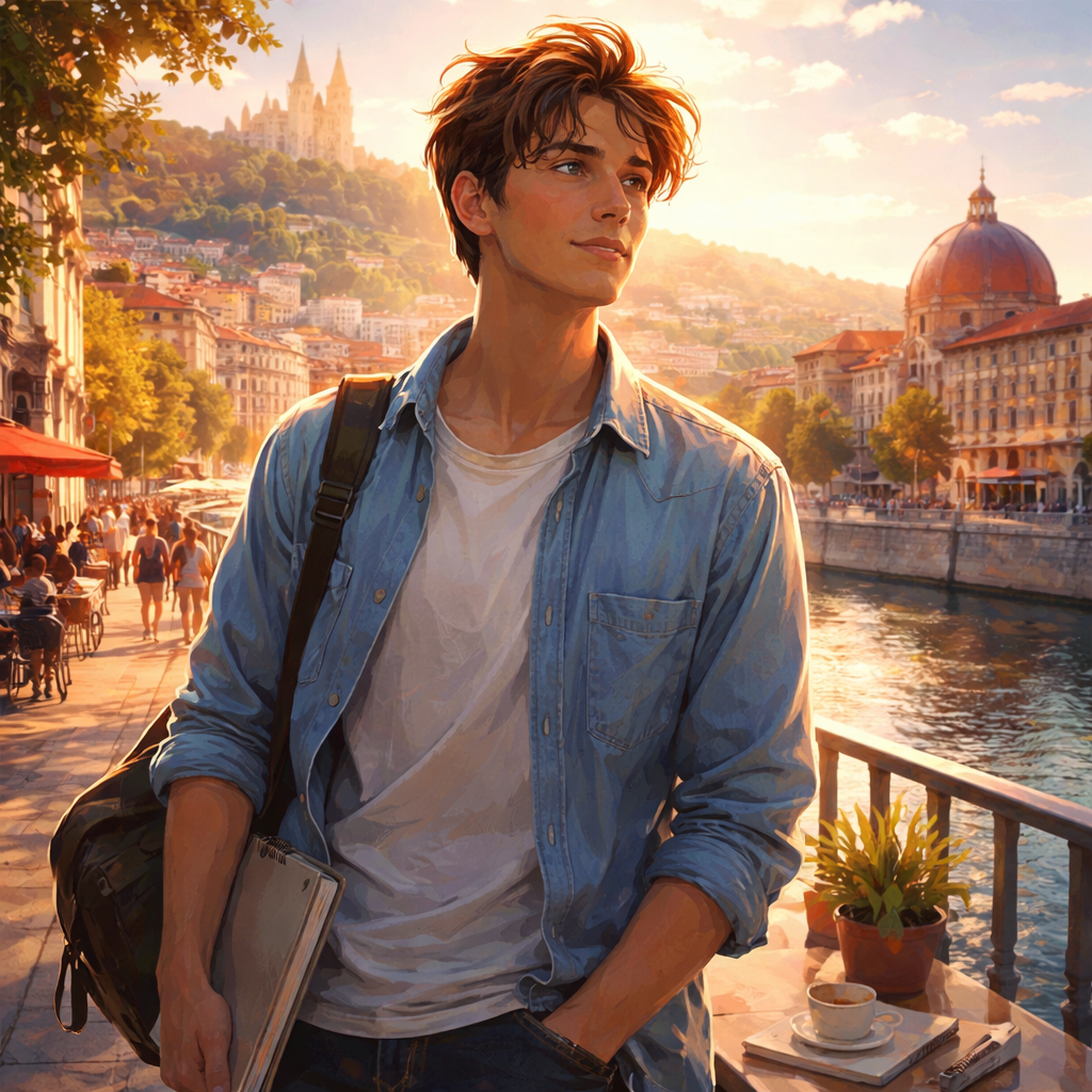 Illustration d'une Nouvelle percutante à Lyon dans les années 2000, où un jeune publicitaire affronte sa peur de décevoir et découvre l’Amana et la Sulhie pour se réconcilier avec lui-même.