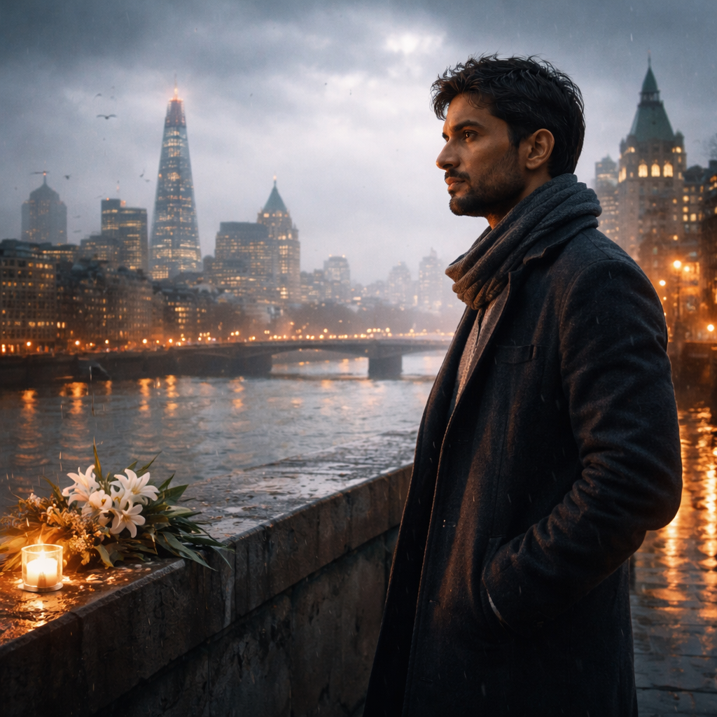 Illustration d'une Nouvelle littéraire à Londres, où un homme hanté par un drame apprend à guérir en redevenant gardien de ses élans vitaux, entre responsabilité, lucidité et réconciliation.