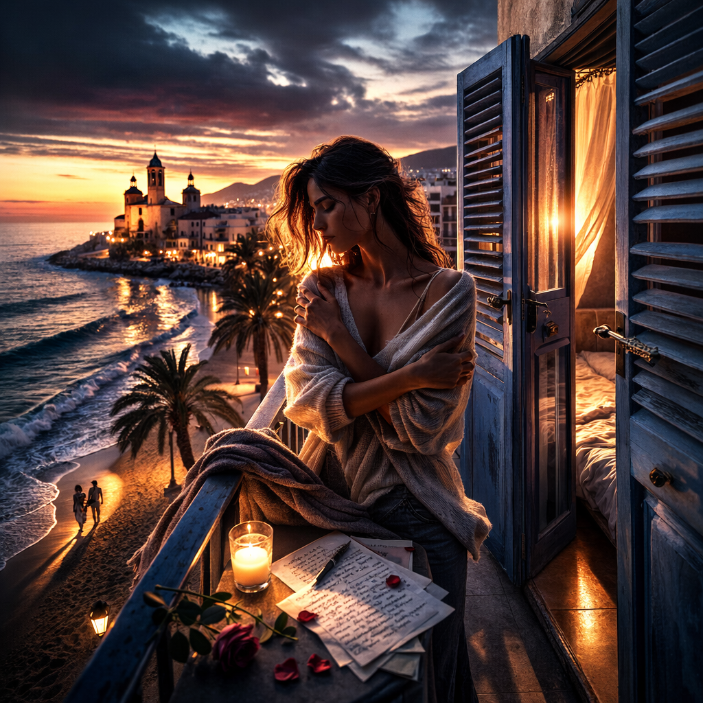 Illustration d'une Nouvelle percutante à Barcelone, où une jeune femme affronte sa peur de la sexualité et, par l’Amana et la Sulhie, transforme sa fuite en amour conscient et assumé.